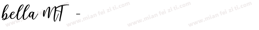 bella MT字体字体转换